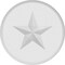 Ekena Millwork Standard Grayson Star Rosette With Rounded Edge, 5"W x 5"H x 3/4"P ROSP050X050X075GRY08 - alternate 4